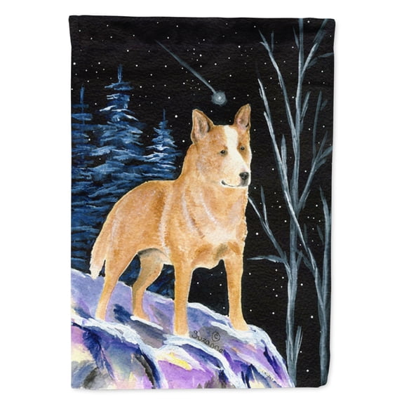 Carolines Treasures SS8407-FLAG-PARENT Starry Night Australian Cattle Dog Flag multicolor