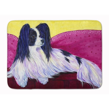 Carolines Treasures SS8416RUG Papillon Machine Washable Memory Foam Mat 19 X 27" multicolor