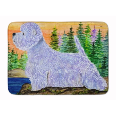 Carolines Treasures SS8418RUG Westie Machine Washable Memory Foam Mat 19 X 27" multicolor