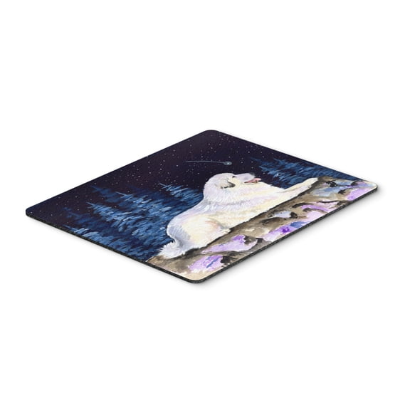 Carolines Treasures SS8438MP Starry Night Great Pyrenees Mouse Pad Hot Pad or Trivet Large multicolor