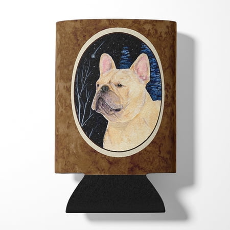 Carolines Treasures SS8441CC Starry Night French Bulldog Can or Bottle Hugger Can Hugger multicolor