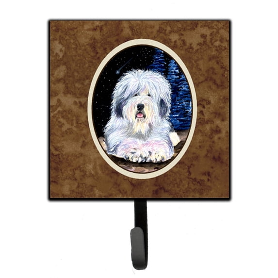 Carolines Treasures SS8443SH4 Starry Night Old English Sheepdog Leash or Key Holder 7Hx4.25W multicolor