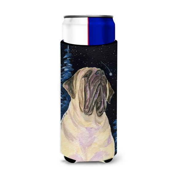 Carolines Treasures SS8448MUK Starry Night Mastiff Ultra Hugger for slim cans Slim Can multicolor