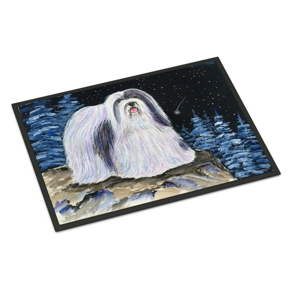 Carolines Treasures SS8450MAT Starry Night Havanese Doormat 18x27 27"L x 18"W multicolor