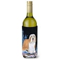 thumbnail image 1 of Carolines Treasures SS8451LITERK Starry Night Bearded Collie Wine Bottle Hugger Wine Bottle multicolor, 1 of 1