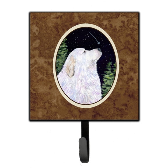 Carolines Treasures SS8470SH4 Starry Night Great Pyrenees Leash or Key Holder 7Hx4.25W multicolor
