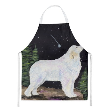 Carolines Treasures SS8471APRON Starry Night Great Pyrenees Apron Large multicolor