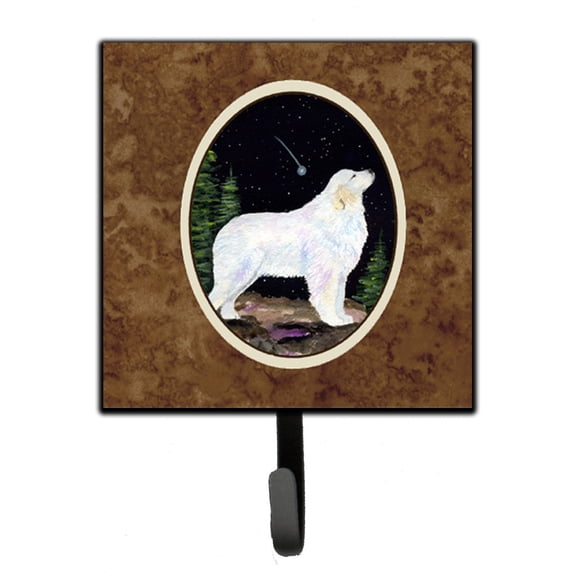 Carolines Treasures SS8471SH4 Starry Night Great Pyrenees Leash or Key Holder 7Hx4.25W multicolor