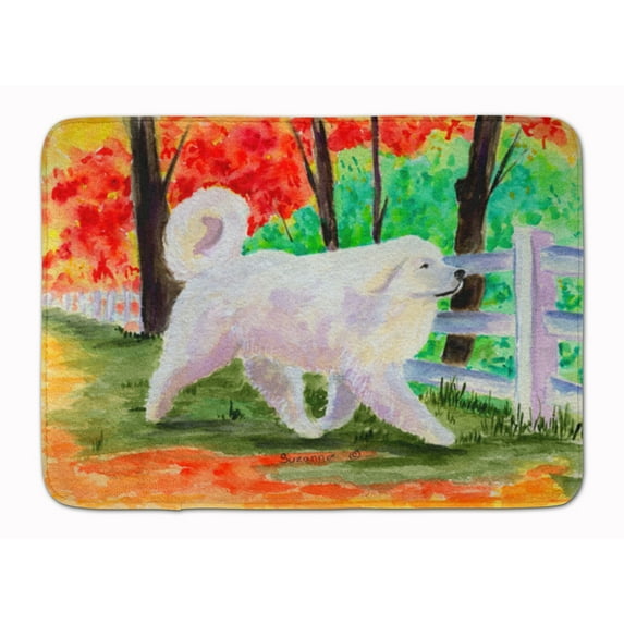 Carolines Treasures SS8472RUG Great Pyrenees Machine Washable Memory Foam Mat 19 X 27" multicolor