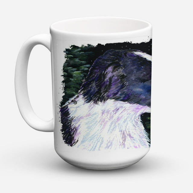 Carolines Treasures SS8490CM15 Starry Night Border Collie Coffee Mug 15 oz 15 ounce multicolor