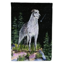 Carolines Treasures SS8493-FLAG-PARENT Starry Night Scottish Deerhound  Flag  multicolor