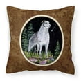 thumbnail image 1 of Carolines Treasures SS8493PW1414 Starry Night Scottish Deerhound Fabric Decorative Pillow, 14Hx14W, multicolor, 1 of 4