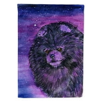 Carolines Treasures SS8501-FLAG-PARENT Starry Night Pomeranian Flag  multicolor