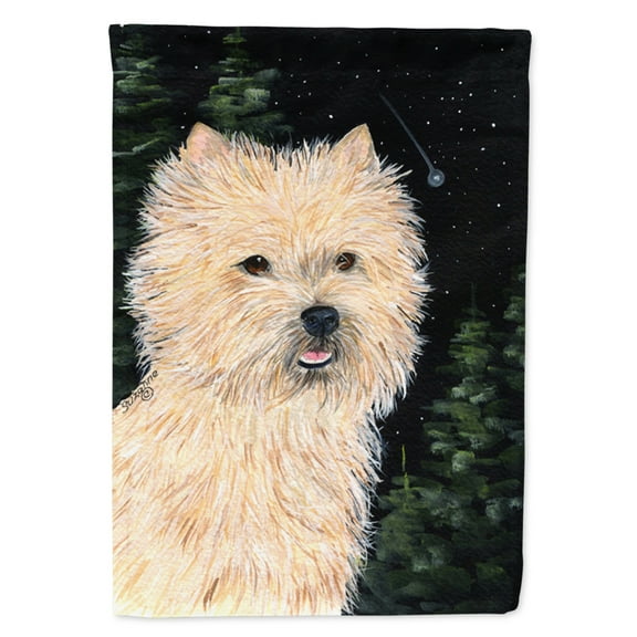 Carolines Treasures SS8502-FLAG-PARENT Starry Night Cairn Terrier Flag  multicolor