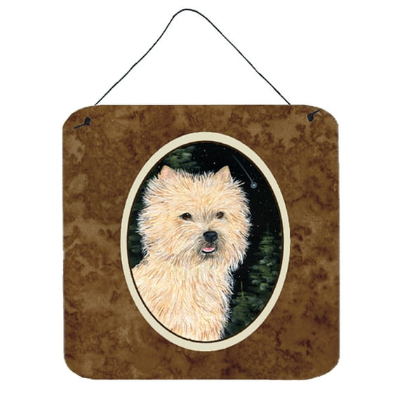 Carolines Treasures SS8502DS66 Starry Night Cairn Terrier Wall or Door Hanging Prints 6x6 multicolor