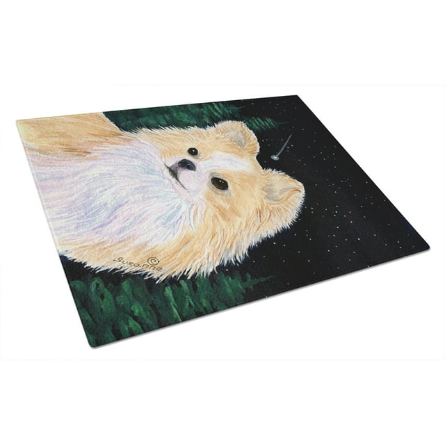 Carolines Treasures SS8508LCB Starry Night Chihuahua Glass Cutting Board Large 12H x 16W multicolor