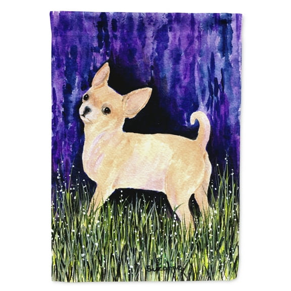 Carolines Treasures SS8514-FLAG-PARENT Starry Night Chihuahua Flag  multicolor