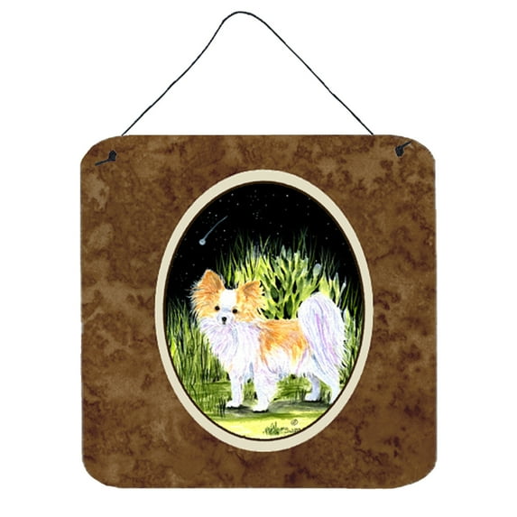 Carolines Treasures SS8516DS66 Starry Night Chihuahua Wall or Door Hanging Prints 6x6 multicolor