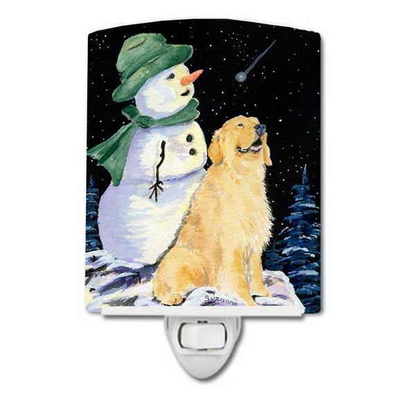 Carolines Treasures SS8577CNL Golden Retriever Ceramic Night Light 6x4x3" multicolor