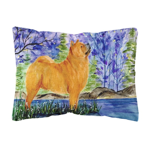Caroline's Treasures SS8600PW1216 Chow Chow Decorative Canvas Fabric Pillow, 12H x16W, multicolor