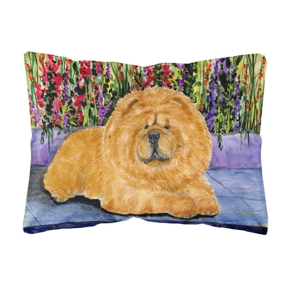 Caroline's Treasures SS8601PW1216 Chow Chow Decorative Canvas Fabric Pillow, 12H x16W, multicolor