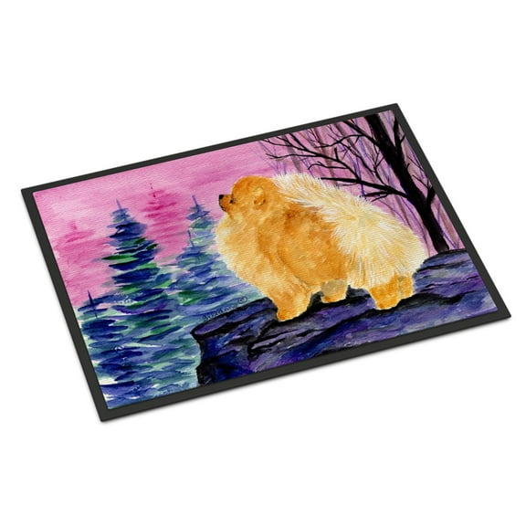 Carolines Treasures SS8606JMAT Pomeranian Doormat 24x36 36"L x 24"W multicolor