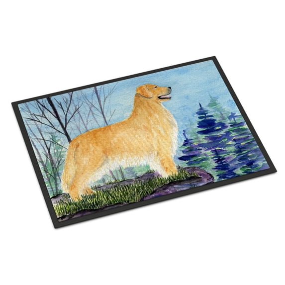 Carolines Treasures SS8607JMAT Golden Retriever Doormat 24x36 36"L x 24"W multicolor