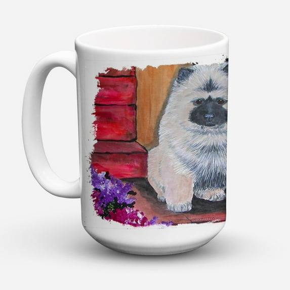 Carolines Treasures SS8622CM15 Keeshond Coffee Mug 15 oz 15 ounce multicolor