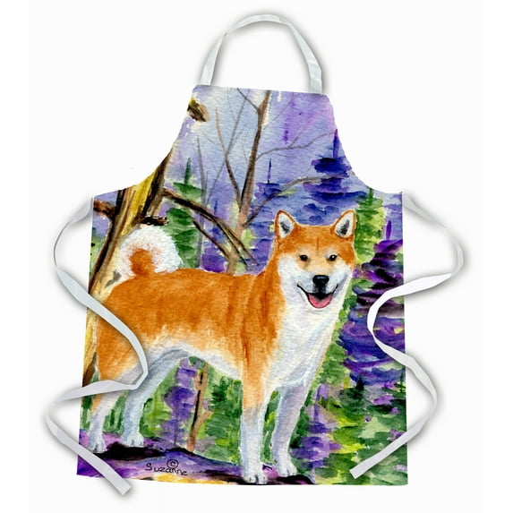 Carolines Treasures SS8629APRON Shiba Inu Apron, Large, Multicolor
