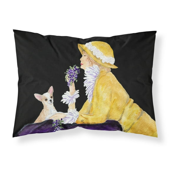 Carolines Treasures SS8632PILLOWCASE Chihuahua Fabric Standard Pillowcase Standard multicolor