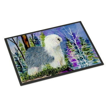 Carolines Treasures SS8641JMAT Old English Sheepdog Doormat 24x36 36"L x 24"W multicolor