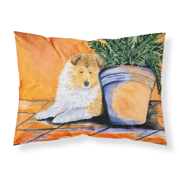 Carolines Treasures SS8667PILLOWCASE Sheltie Fabric Standard Pillowcase Standard multicolor