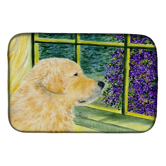 Golden Retriever Dish Drying Mat