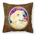 thumbnail image 1 of Carolines Treasures SS8753PW1414 Golden Retriever Fabric Decorative Pillow, 14Hx14W, multicolor, 1 of 4