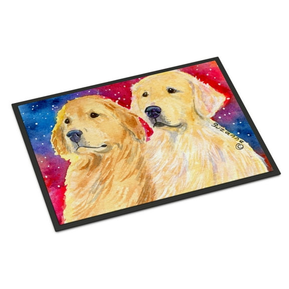 Carolines Treasures SS8754MAT Golden Retriever Doormat 18x27 27"L x 18"W multicolor