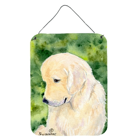 Caroline's Treasures SS8757DS1216 Golden Retriever Wall or Door Hanging Prints, 12x16, multicolor
