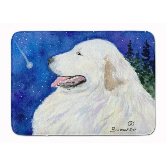 Carolines Treasures SS8774RUG Great Pyrenees Machine Washable Memory Foam Mat 19 X 27" multicolor