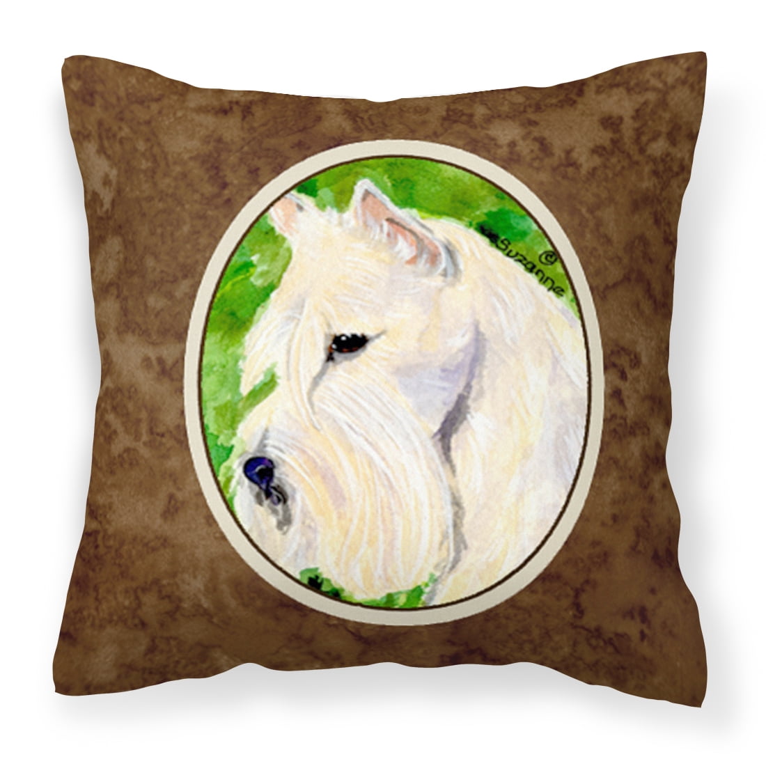 Scottish Terrier Fabric Decorative Pillow