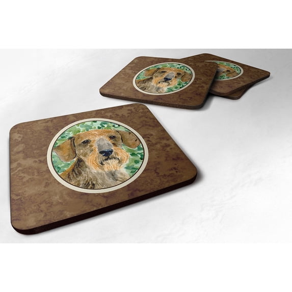 Carolines Treasures SS8806FC Dachshund Foam Coaster Set of 4 3 1/2 x 3 1/2 multicolor