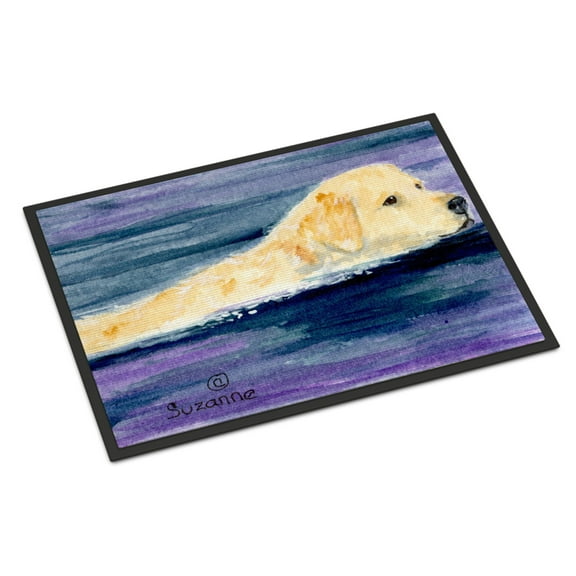 Carolines Treasures SS8814JMAT Golden Retriever Doormat 24x36 36"L x 24"W multicolor