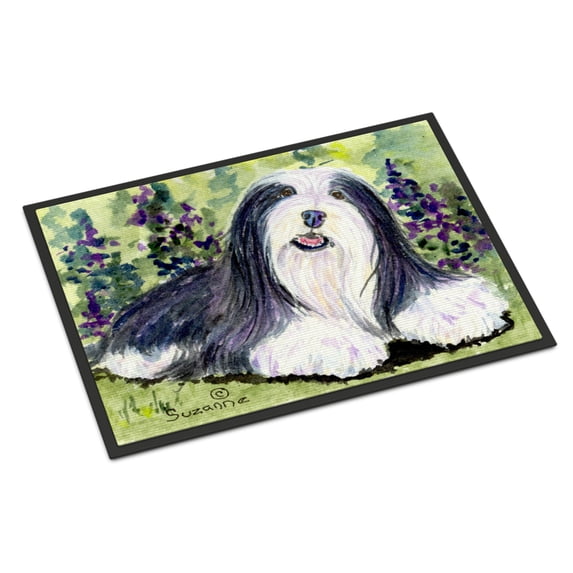 Carolines Treasures SS8816MAT Bearded Collie Doormat 18x27 27"L x 18"W multicolor