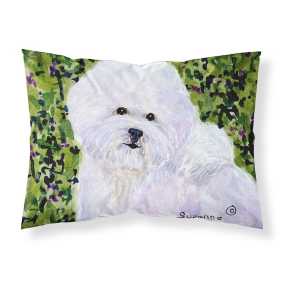 Carolines Treasures SS8817PILLOWCASE Bichon Frise Fabric Standard Pillowcase Standard multicolor