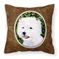 thumbnail image 1 of Carolines Treasures SS8818PW1414 Westie Fabric Decorative Pillow, 14Hx14W, multicolor, 1 of 4