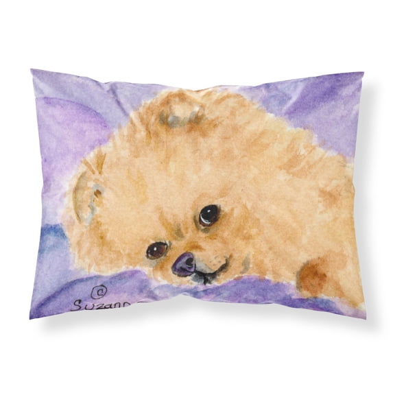 Carolines Treasures SS8834PILLOWCASE Pomeranian Fabric Standard Pillowcase Standard multicolor