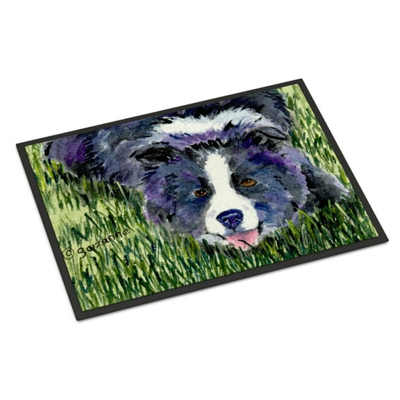 Carolines Treasures SS8836MAT Border Collie Doormat 18x27 27"L x 18"W multicolor