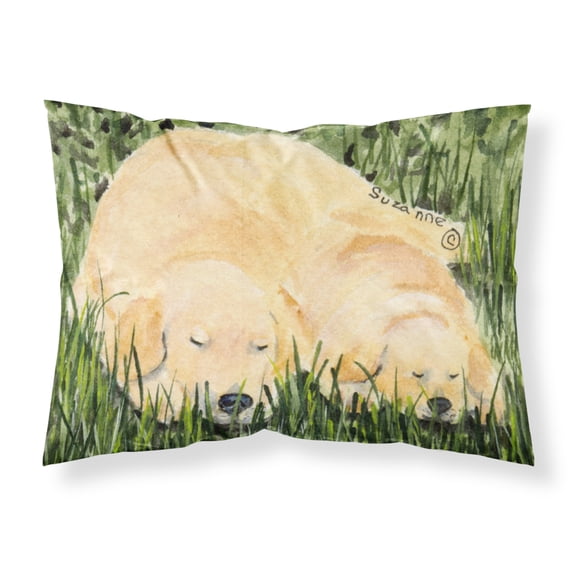 Carolines Treasures SS8838PILLOWCASE Golden Retriever Fabric Standard Pillowcase Standard multicolor