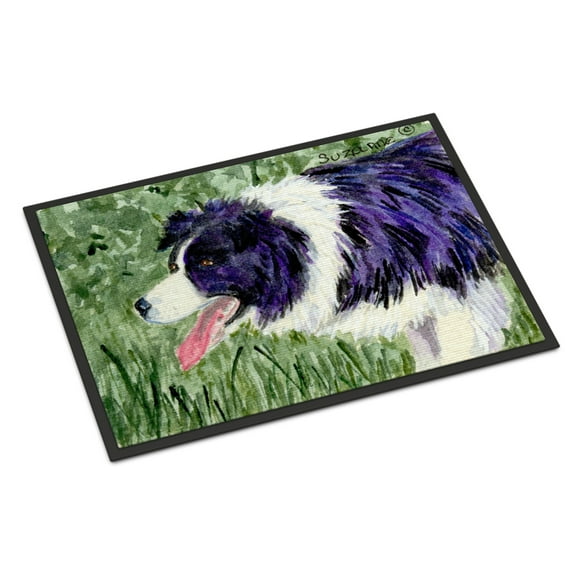Carolines Treasures SS8843MAT Border Collie Doormat 18x27 27"L x 18"W multicolor