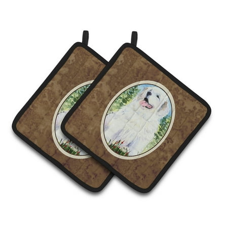 Carolines Treasures SS8866PTHD Great Pyrenees Pair of Pot Holders, 7.5HX7.5W, multicolor