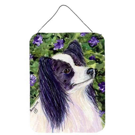 Caroline's Treasures Papillon Aluminum Print 12 x 16 in