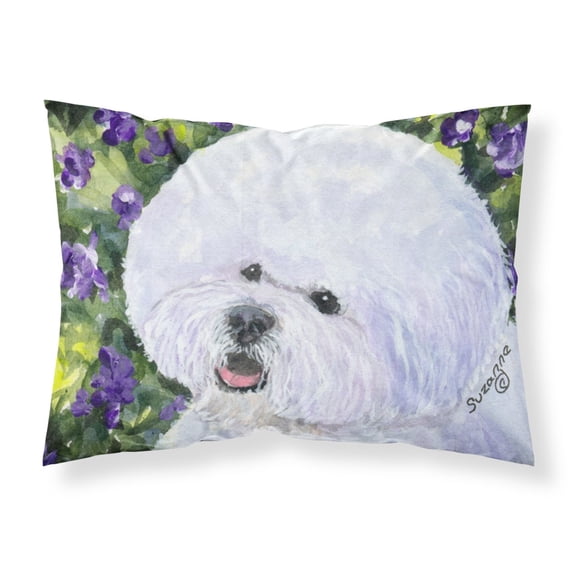 Carolines Treasures SS8897PILLOWCASE Bichon Frise Fabric Standard Pillowcase Standard multicolor